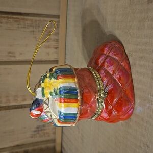 Mr Christmas Stocking Musical Trinket Box